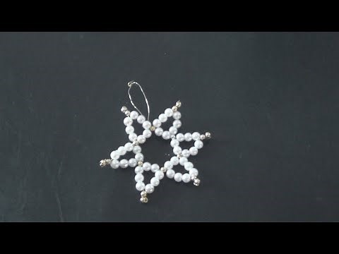 Stern aus Perlen basteln