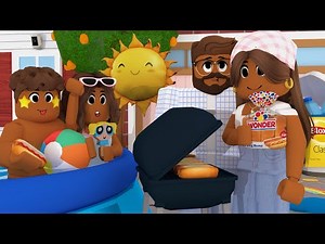 ☀️CHAOTIC FAMILY SUMMER ROUTINE 🌭*MOVIES, BBQ & CHORES* Bloxburg Voiced Roleplay Roblox #roleplay