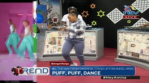 26K views · 201 reactions | Puff, Puff Dance! Tanzania's finest choreographer Angel Nyigu in the house! #HeyAmina | NTV Kenya | Facebook