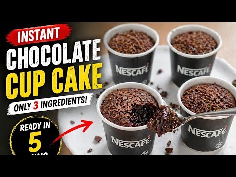 Hot 😱Chocolate Lava Cake with Melting Center 🍫🔥 Ready in 5 Minutes | Secret Recipe Revealed 🤤”