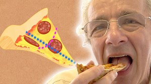 How Gaussian Curvature Is Responsible for the Remarkable Way People Eat Pizza