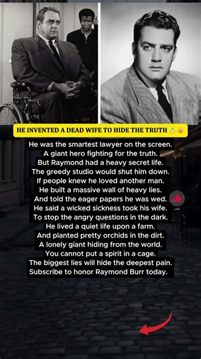 Why Raymond Burr Fabricated A Tragic Past 🤫#Shorts #kindness #respect