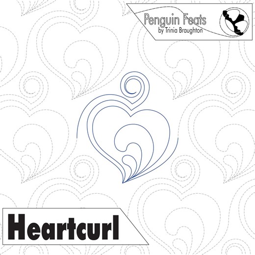Heartcurl Digital Quilting Design for Computerized Longarm Machine Quilt Pattern (instant Download) - Etsy
