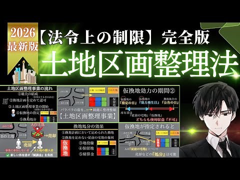 宅建試験【法令上の制限】土地区画整理法を事業の『流れ』の理解を駆使した上で完全攻略。