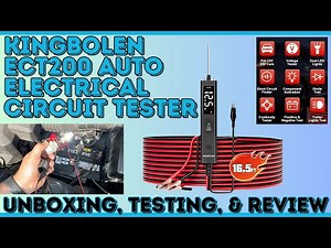 Car Electrical Problems? How to Use a Circuit Tester in 5 Minutes! KINGBOLEN ECT200
