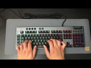 Logitech G815 Tactile Keyboard Sound Test (December 2021)