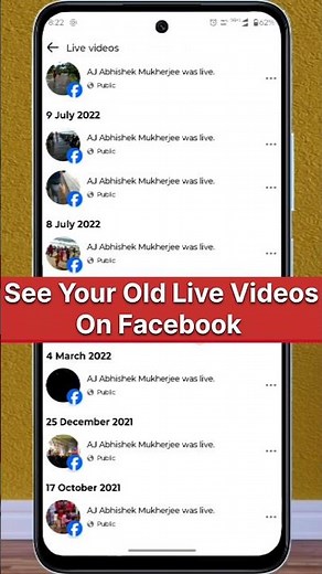 How To See My Old Live Videos On Facebook | Facebook Live Video Not Showing #shorts #facebooklive