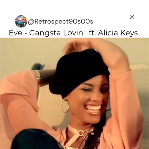 Eve - Gangsta Lovin' ft. Alicia Keys @retrospect90s00s _ #hiphop #00smusic #aliciakeys #rap #throwbackmusic #hiphophead #nostalgia #eve #nostalgic #flashback #2000s #hiphopculture #early2000smusic #goodmusic #00sfashion #106andpark #oldschoolmusic #2000sfashion #throwback #classic #hiphopclassic | Retrospect 90s 00s