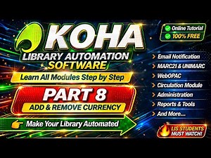 Add Remove Currency Koha Library Automation Software