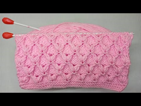 Elegant Pink Knitting Pattern 🌸 Step by Step Tutorial