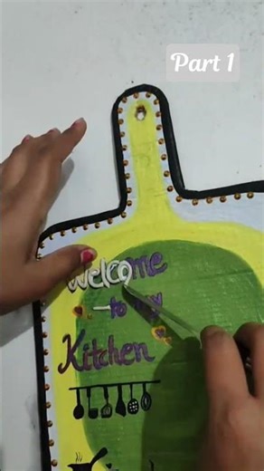 DIY kitchen wall decor. #youtubeshorts #shortvideo .