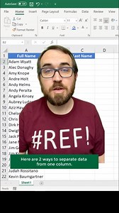 11K views · 331 reactions | How to split one column into multiple columns using Flash Fill or Text to Columns. Excel also has a new function called TEXTSPLIT that would work. #excel #googlesheets #workhacks | Spreadsheet Nation | Facebook