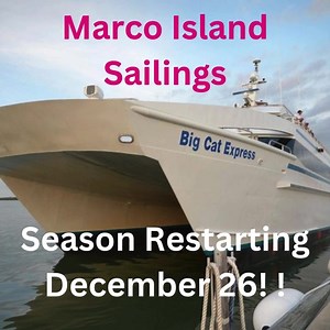 4.8K views · 28 reactions | Reminder that the Big Cat Express will restart sailing from Marco Island right after Christmas, on the 26th.. It sails from the Rose Marina on Bald Eagle Drive. Now more ways to sail to Key West. https://hubs.li/Q030dwRH0 | Key West Express | Facebook