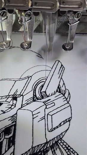 Mech Commander embroidery