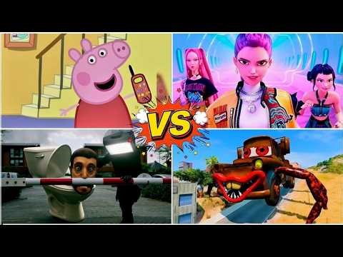 Skibidi Toilet🆚PEPPA PIG.EXE 🆚Siren Head🆚Kpop demon hunter 🎶 Tiles Hop EDM Rush