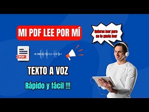 Como ESCUCHAR tu PDF en VOZ ALTA con estos trucos : Tutorial paso a paso 🔊🎧💻