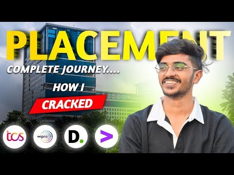 My Placement Journey | How I Cracked Multiple Offers from MNCs | Preparation & Strategy