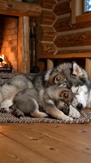 Two baby wolves chose a dog as their protector… what happened next is PURE LOVE 🐺❤️🐶