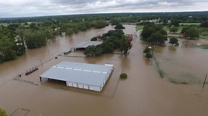 Take a look at this footage, shot by Mike Bodiford, AAG Unmanned, showing the Colorado River 1 mile wide in Smithville: | Spectrum News 1 Texas