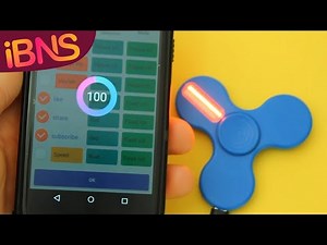 Fun with LED fidget spinners - Light up fidget spinners with your phone!