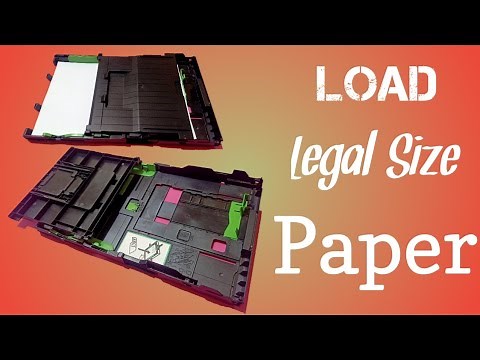 How to properly load legal or long size paper