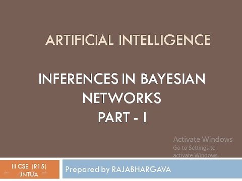 Inferences in Bayesian networks (Part 1)