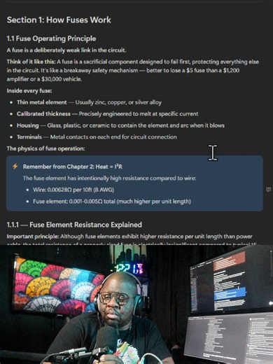 Chapter 3: Fuse Types, Sizing & Protection Strategies — Wiring & Fusing 1.2 Professional Automotive Wiring & Fusing Guide — Chapter 3 Fuse Types, Sizing & Protection Strategies Chapter Overview Reading Time: 55-70 minutes Skill Level: Foundation → Installer → Technician Prerequisites: Chapters 1-2 (Electrical fundamentals and wire selection) Fuses are the last line of defense against electrical fires. Understanding fuse types, proper sizing, and strategic placement is essential for safe installa