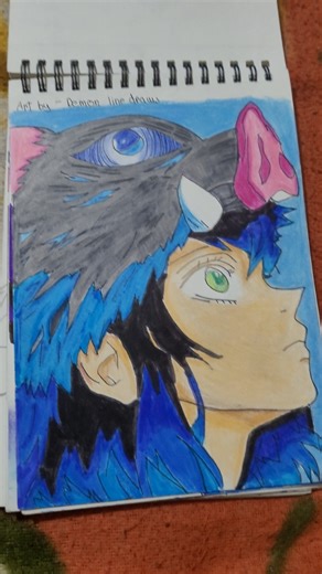 Inosuke drawing#anime #animeeart #animedrawing #art #demonslayer