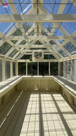 6.3K views · 44 reactions | Stay cool, stay smart!  Check out Derksen’s upgraded solar-powered greenhouse fan — now with a built-in thermostat + humidistat for total climate control.  #GreenhouseGoals #SolarPowered #SmartGarden #DerksenGreenhouse | Derksen Portable Buildings | Facebook