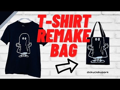 [T-shirt remake] How to make a T-shirt remake bag #handmade