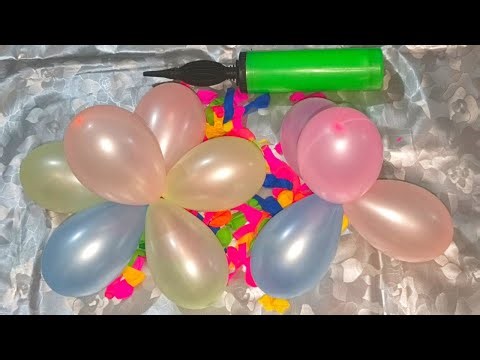 ASMR Tiny Colorful Balloons Tying 🎈 | Satisfying Relaxation Sounds | No Talking