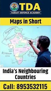 India’s Neighbour Countries | GK Questions for NDA | India Neighbouring Countries Map | GK for NDA
