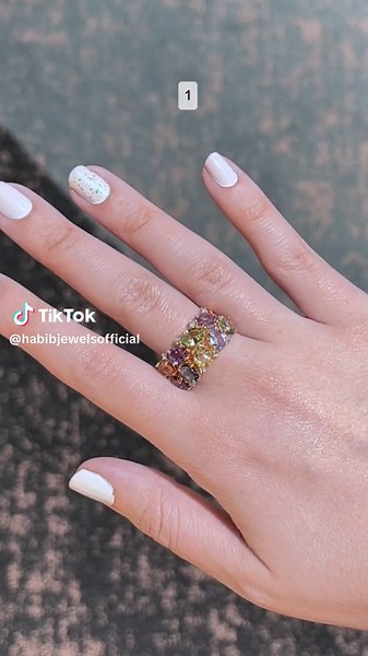 Vibrant Multicoloured Sapphire Rings | September Birthstone Celebration