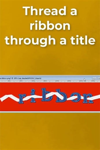 Manipulate digital ribbons with PaintShop Pro #shorts