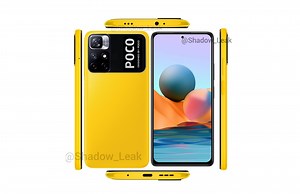 POCO M4 Pro 5G leaked render emerge to showcase its attractive yellow variant - Gizmochina