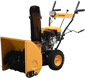 M Massimo Motor 24 inch Gas Snow Blower Thrower 2 Stage Shovel Walk Behind Heavy Duty (24 inch)