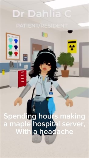 New maple hospital roleplaying server!! Server codes in bio!! We are hiring!! #maplehospital #roleplay #foryoupage #fyp #discord