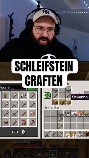 SCHLEIFSTEIN CRAFTEN Mit Chat 🤦🏻‍♂️ #shorts