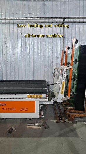 3829 glass cutting machine, cutting size 2800/3660mm, with automatic labeling function, 360 ° remote control walking #Glass cutting machine #Glassworks #Glass Processing #Glass Machinery | Na Na
