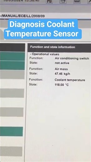 Mini Cooper, Countryman Diagnostic Coolant Temperature Sensor R56 R60 #mechanic #minicooper