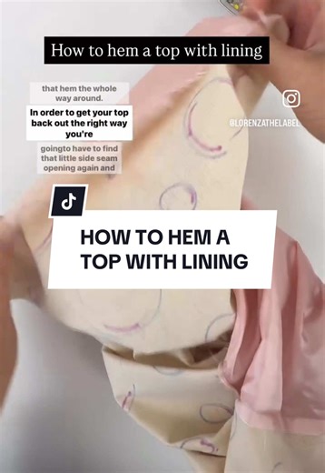 How to Hem a Top with Lining Using the Burrito Method