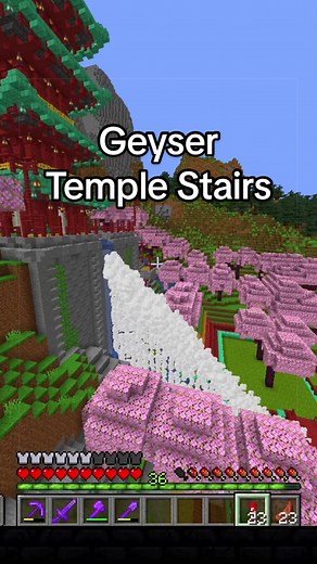 I want to see your geyser builds! Thank you for 1M likes! #minecraft #minecraftbuild #minecraftsurvival #gaming #pcgaming