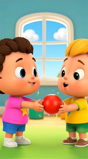 Sharing Is Caring | Kids Learning Poem | Good Habits for Nursery Children 🌈