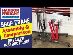 Harbor Freight Engine Hoist Assembly, Review & Comparison Part 1 of 2