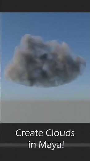 Create Realistic Clouds in Maya Fast | Volumetric Shader Tutorial #3d #autodeskmaya #tutorial