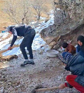 50K views · 432 reactions | Homeless family digging a cave in the snow to survive | Nomadic Travel | Facebook