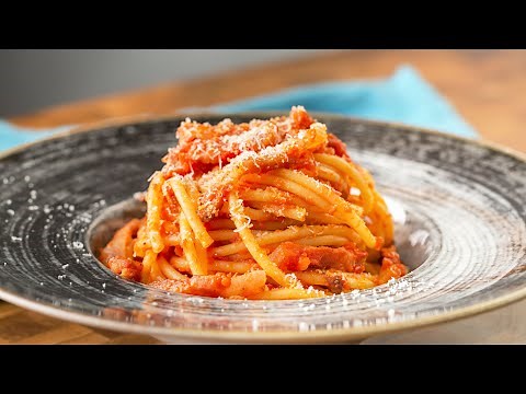 BUCATINI ALL'AMATRICIANA - Ricetta originale perfetta!