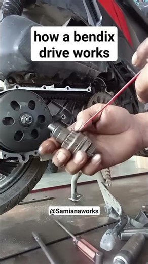 How a bendix drive works motorcycle engine