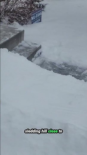 DIY Frontyard / Backyard Sledding Hill Hack