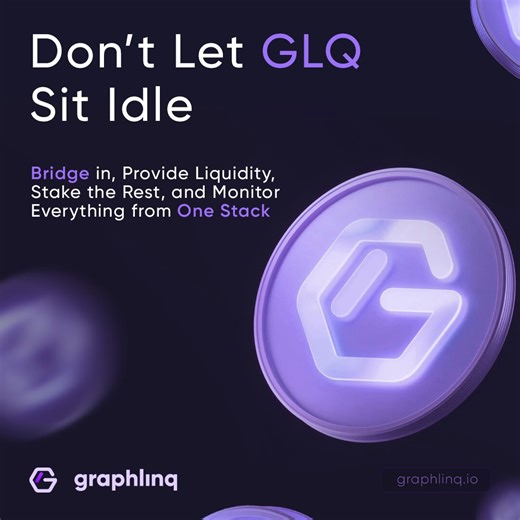 Here’s how a GLQ-native user can turn passive holdings into an operating yield loop:- bridges GLQ into GraphLinq Chain from Ethereum- swaps and wraps as needed to access DeFi features- provides liquidity on Hub to earn trading fees- stakes $GLQ for additional yield and claims rewards on-chain- checks transactions in Explorer and monitors network/app status from official tools- keeps execution costs low because routine actions are designed to be cheap on GraphLinq Chain- can later add automation 